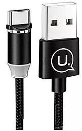 Кабель USB Usams U-Sure Magnetic 1.2M USB Type-C Cable Black (US-SJ159)