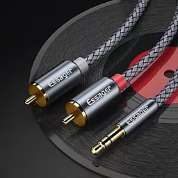 Аудио кабель Essager Aux mini Jack 3.5 mm - 2хRCA M/M Cable 2 м gray - миниатюра 6