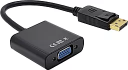 Видео переходник (адаптер) STLab DisplayPort - VGA 1080p 60hz 0.18m black (U-997) - миниатюра 2