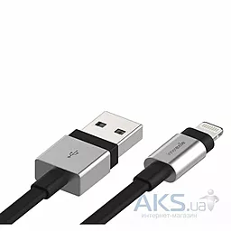 Кабель USB Innerexile Zynk Flat Lightning Cable 1m Silver/Black (LC-004-001) - миниатюра 2