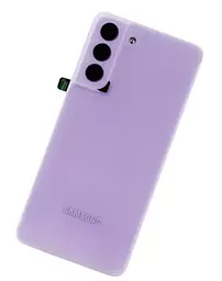Задняя крышка корпуса Samsung Galaxy S21 FE 5G G990 со стеклом камеры Lavender - миниатюра 2