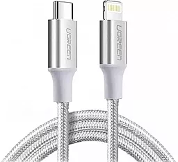  Кабель USB PD Ugreen US304 36w 1.5m USB-C to Lightning MFI cable white