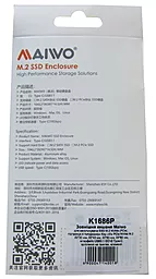 Карман для NVMe SSD Maiwo K1686P Black - миниатюра 8