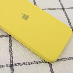Чехол Silicone Case Full Camera Square for Apple iPhone 11 Canary Yellow - миниатюра 3