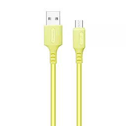 Кабель USB ColorWay 2.4A micro USB Cable Yellow (CW-CBUM043-Y)