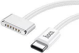Кабель USB Hoco X103 Magnetic 140w 5a 2m MagSafe 3 cable white - миниатюра 2