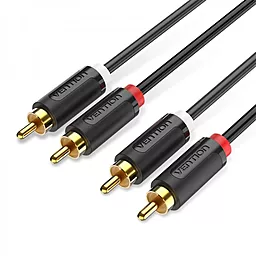 Аудио кабель Vention 2хRCA M/M 2 м cable black (BCMBH)