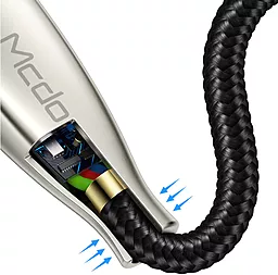 Кабель USB McDodo Excellence CA-5700 10W 2A 1.2M Lightning Cable Black - миниатюра 4