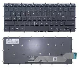 Клавиатура для ноутбука Dell Inspiron 5378 без рамки подсветка клавиш черная