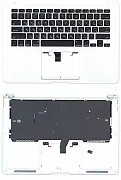 Клавиатура для ноутбука Apple MacBook Air 2013+ A1466 с топ панелью горизонтальный энтер черная