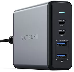 Сетевое зарядное устройство с быстрой зарядкой Satechi Pro Type-C PD Desktop Charger Grey - миниатюра 2