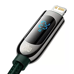 Кабель USB PD Baseus Display 20W 2M USB Type-C - Lightning Cable Green (CATLSK-A06) - миниатюра 3