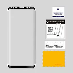 Защитное стекло Spigen Samsung G950 Galaxy S8 Black (565GL21777) - миниатюра 3