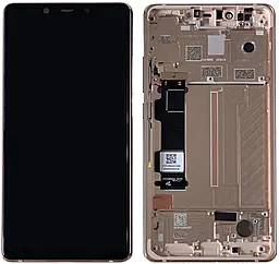 Дисплей Xiaomi Mi 8 SE с тачскрином и рамкой, оригинал, Gold