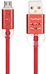 Кабель USB Gelius Pro Wave Light micro USB Cable Red