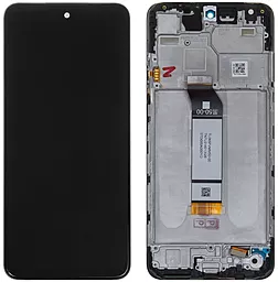 Дисплей Xiaomi Redmi Note 10 5G, Note 10T 5G, Note 11SE, Poco M3 Pro, M3 Pro 5G с тачскрином и рамкой, оригинал, Black