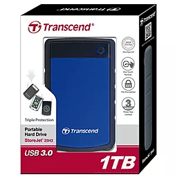 Внешний жесткий диск Transcend StoreJet 2.5 USB 3.0 1TB (TS1TSJ25H3B) Blue - миниатюра 5