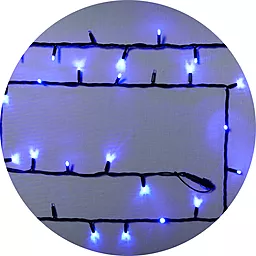 Гирлянда внешняя DELUX STRING 100 LED синий / черный (90012976)