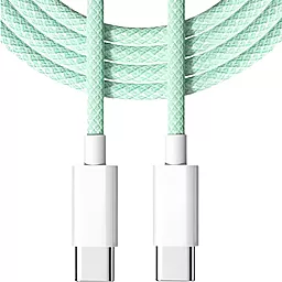 Кабель USB PD EasyLife 60w USB Type-C - Type-C cable green - миниатюра 3