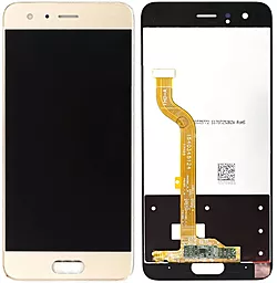 Дисплей Huawei Honor 9, Honor 9 Premium (глобальная версия) (STF-L09, STF-L19) с тачскрином, оригинал, Gold
