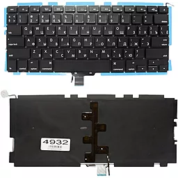 Клавиатура для ноутбука Apple MacBook Pro 13" A1278 без рамки Прямой Enter подсветка черная