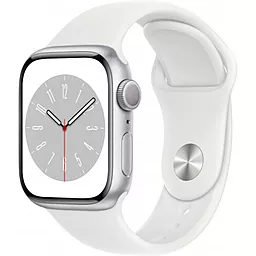 Смарт-часы Apple Watch Series 8 GPS 41mm Алюминиевый корпус со спортивным ремешком — обычный Silver (MP6K3UL/A)