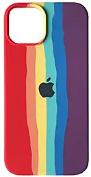 Чехол 1TOUCH Silicone Case Full для Apple iPhone 14 Rainbow 2