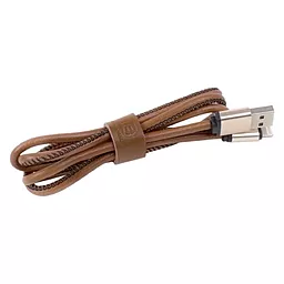 Кабель USB Solove Lightning to USB Cable Nylon Brown - миниатюра 3