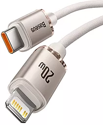 Кабель USB PD Baseus Crystal Shine 20W USB Type-C - Lightning Cable Pink (CAJY001304) - миниатюра 2