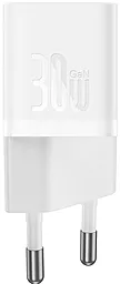 Мережевий зарядний пристрій Baseus Fast Charger GaN5 30W USB-C White (CCGN070502)