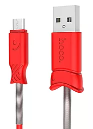 Кабель USB Hoco X24 Pisces micro USB Cable Red