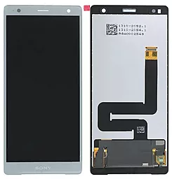 Дисплей Sony Xperia XZ2 (H8216, H8266, H8276, H8296, 702SO, SOV37) с тачскрином, Silver