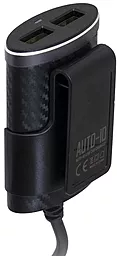 Автомобильное зарядное устройство Charome C7 25W 5.1V 4xUSB-A Black - миниатюра 8