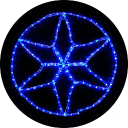 Гирлянда внешняя DELUX MOTIF Star 0,6 * 0,6м синий (90012984)