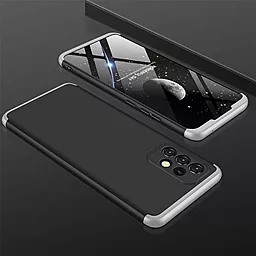 Чехол LikGus GKK 360 градусов (opp) для Samsung Galaxy A72 4G, Galaxy A72 5G Черный / Серебряный - миниатюра 2