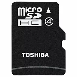 Карта памяти Toshiba microSDHC 16GB Class 4 (THN-M102K0160M4)