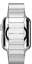 для умных часов Ремешок HOCO Metal 2POINTERS из хирургической стали марки 316L для Apple Watch 42mm Silver - миниатюра 3