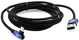 Кабель USB Baseus MVP Elbow 2M micro USB Cable Blue (CAMMVP-B03) - миниатюра 3