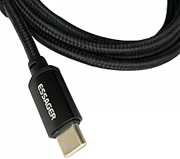Кабель USB PD Essager Enjoy LED Digital Display 29W 3A USB Type-C - Lightning Cable Black (EXCTL-XY01-P) - миниатюра 2