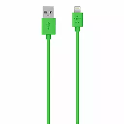 Кабель USB Belkin Lightning to USB ChargeSync Cable for iPhone 1.2m Green (F8J023bt04-GRN) - миниатюра 2