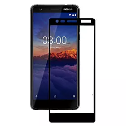 Защитное стекло 1TOUCH Full Glue для Nokia 3.1 (без упаковки) Black