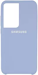 Чехол Epik Silicone Cover (AAA) Samsung G998 Galaxy S21 Ultra Lilac Blue