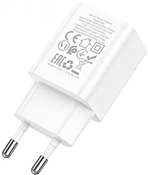 Сетевое зарядное устройство Hoco N26 Maxim 18W QC3.0 USB-A White - миниатюра 3