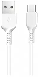 Кабель USB Hoco X20 Flash Сharging USB Type-C  White