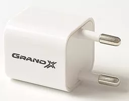 Сетевое зарядное устройство Grand-X 1a home charger white (CH-655) - миниатюра 2