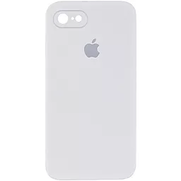Чехол Silicone Case Full Camera Square для Apple iPhone 7, iPhone 8, iPhone SE 2020 White
