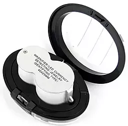 Лупа ручна Magnifier 25 мм / 40х з Led підсвічуванням і ультрафіолетом - мініатюра 3