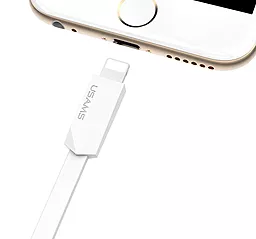 USB Кабель Usams Rhombic Flash Lightning Cable White (US-SJ083) - мініатюра 3