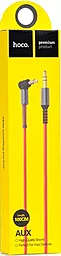 Аудио кабель Hoco UPA02 AUX mini Jack 3.5mm M/M Cable 1 м red - миниатюра 3