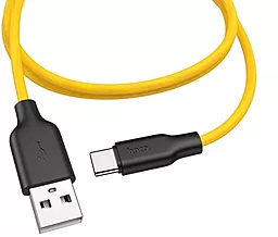 Кабель USB Hoco x21 Plus Fluorescent USB Type-C Black/Yellow - миниатюра 2